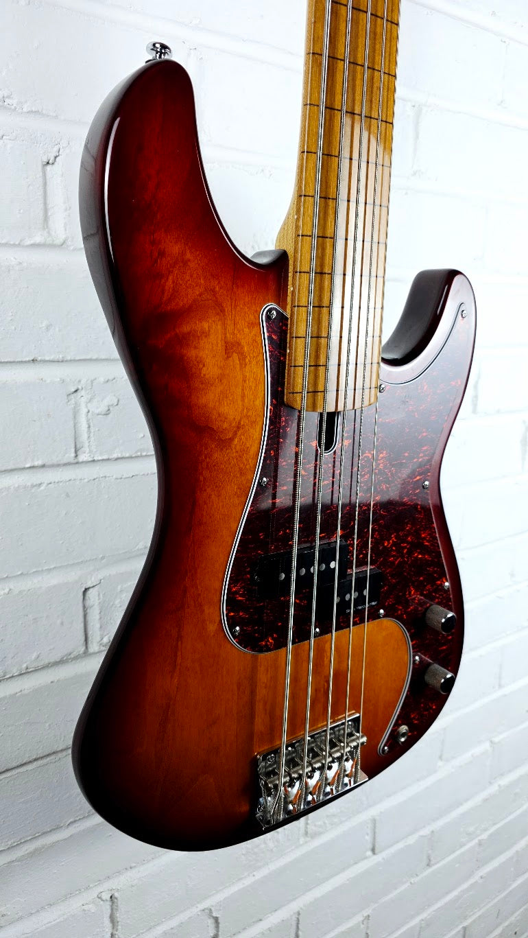 SIRE MARCUS MILLER P5 FRETLESS 5 STRING BASS TOBACCO SUNBURST