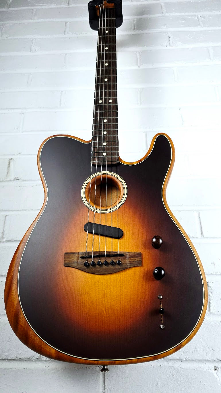 FENDER ACOUSTASONIC PLAYER TELECASTER SHADOW BURST ELECTRIC GUITAR