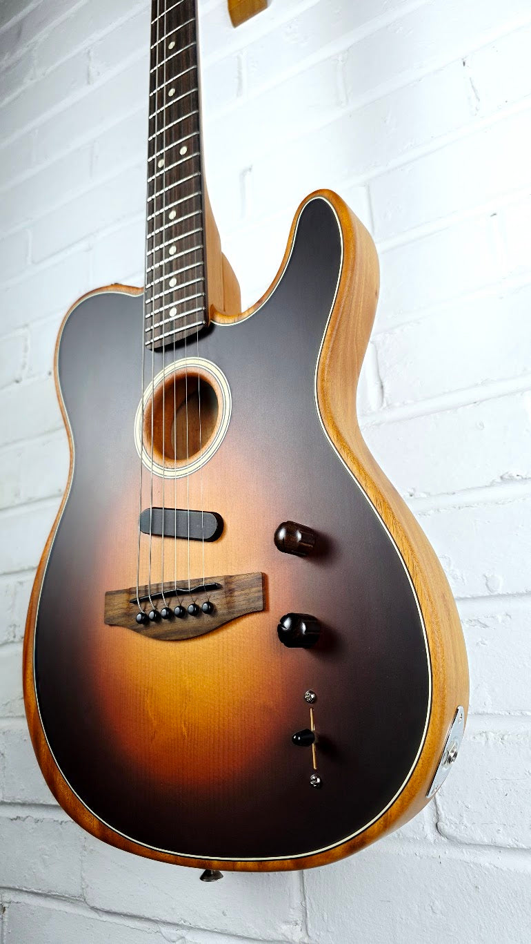 FENDER ACOUSTASONIC PLAYER TELECASTER SHADOW BURST ELECTRIC GUITAR