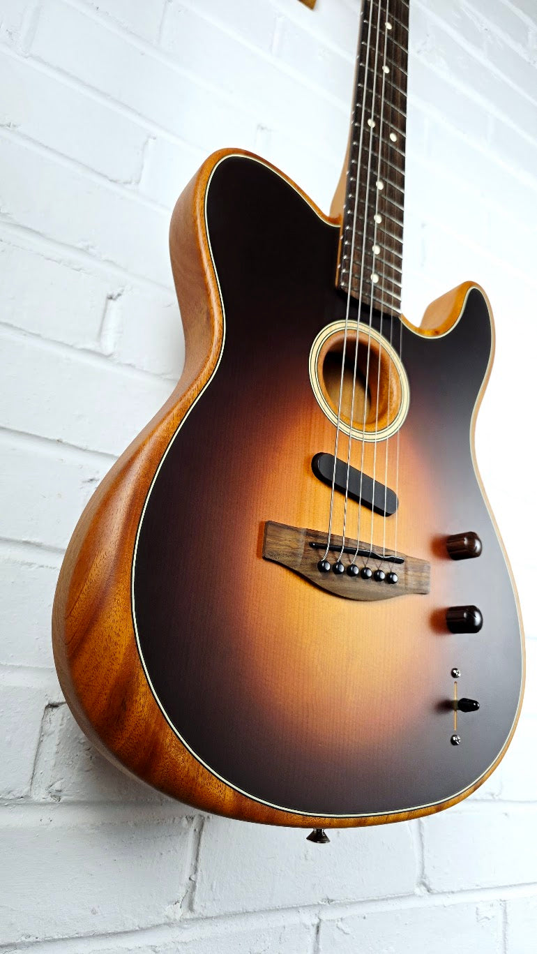 FENDER ACOUSTASONIC PLAYER TELECASTER SHADOW BURST ELECTRIC GUITAR