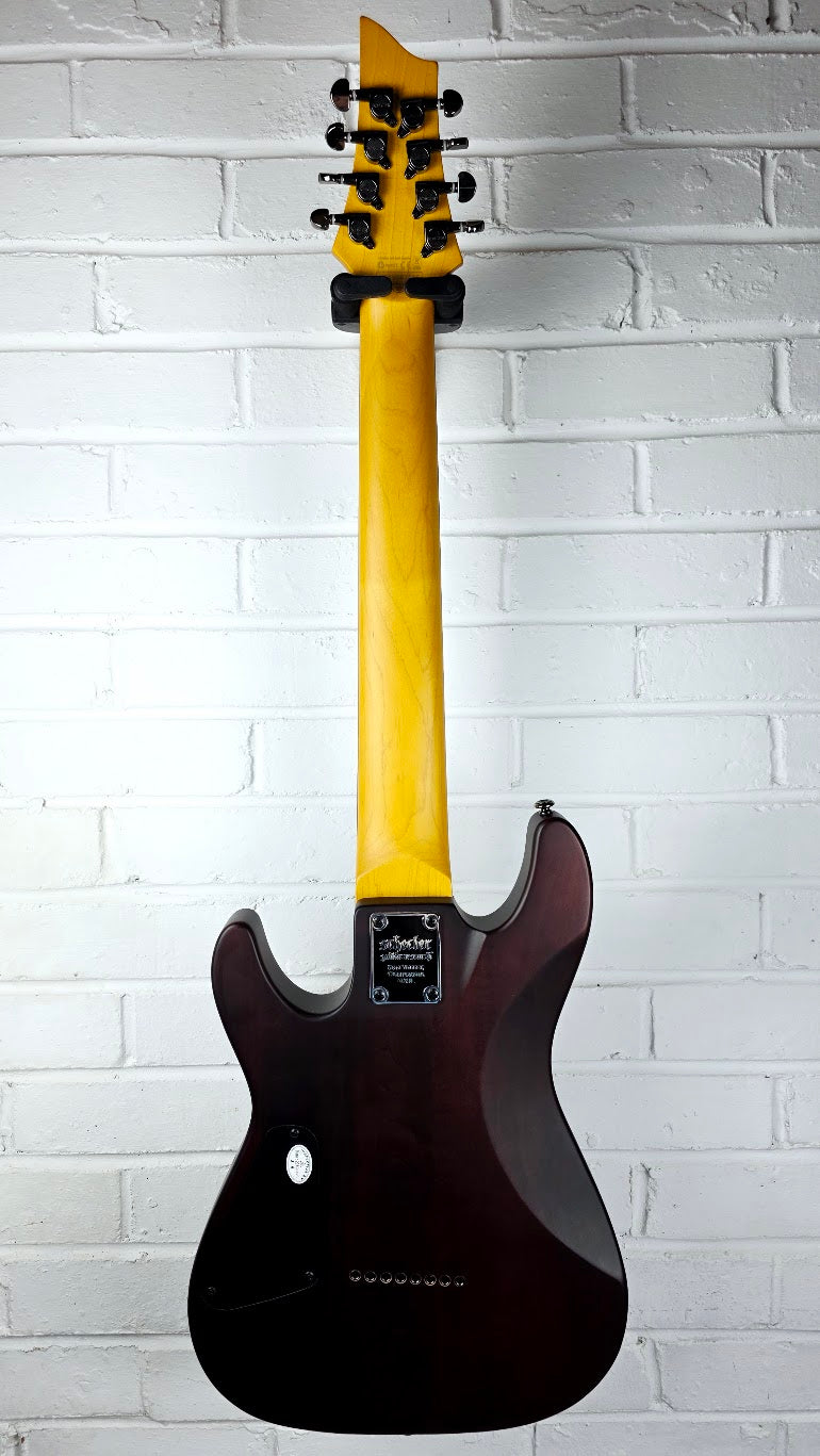 SCHECTER OMEN 8 DIAMOND SERIES 8 STRING ELECTRIC GUITAR WALNUT SATIN