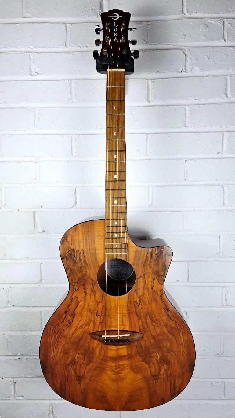 LUNA GYPSY SPALT CUTAWAY ACOUSTIC GUITAR