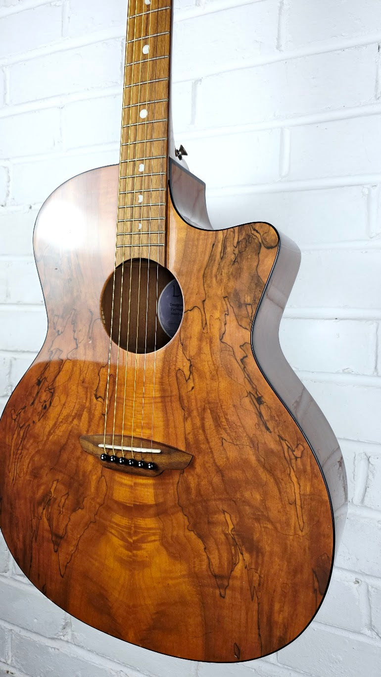LUNA GYPSY SPALT CUTAWAY ACOUSTIC GUITAR