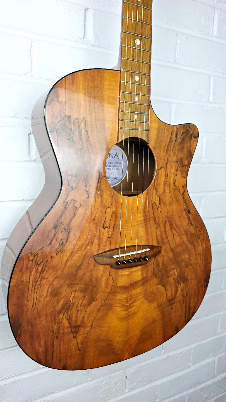 LUNA GYPSY SPALT CUTAWAY ACOUSTIC GUITAR