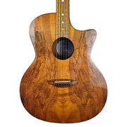 LUNA GYPSY SPALT CUTAWAY ACOUSTIC GUITAR