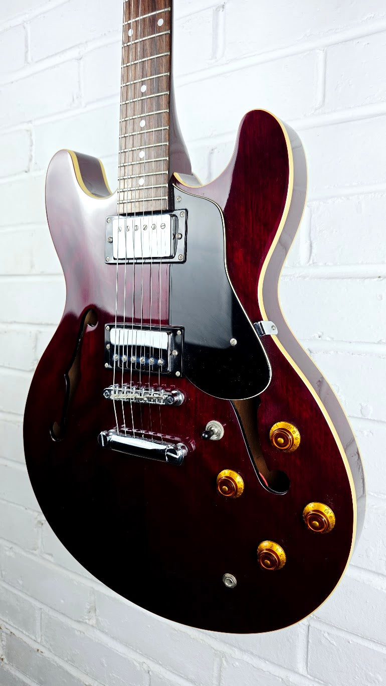 ARIA PRO II TA-40 SEMI HOLLOW ELECTRIC GUITAR WINE RED KOREAN
