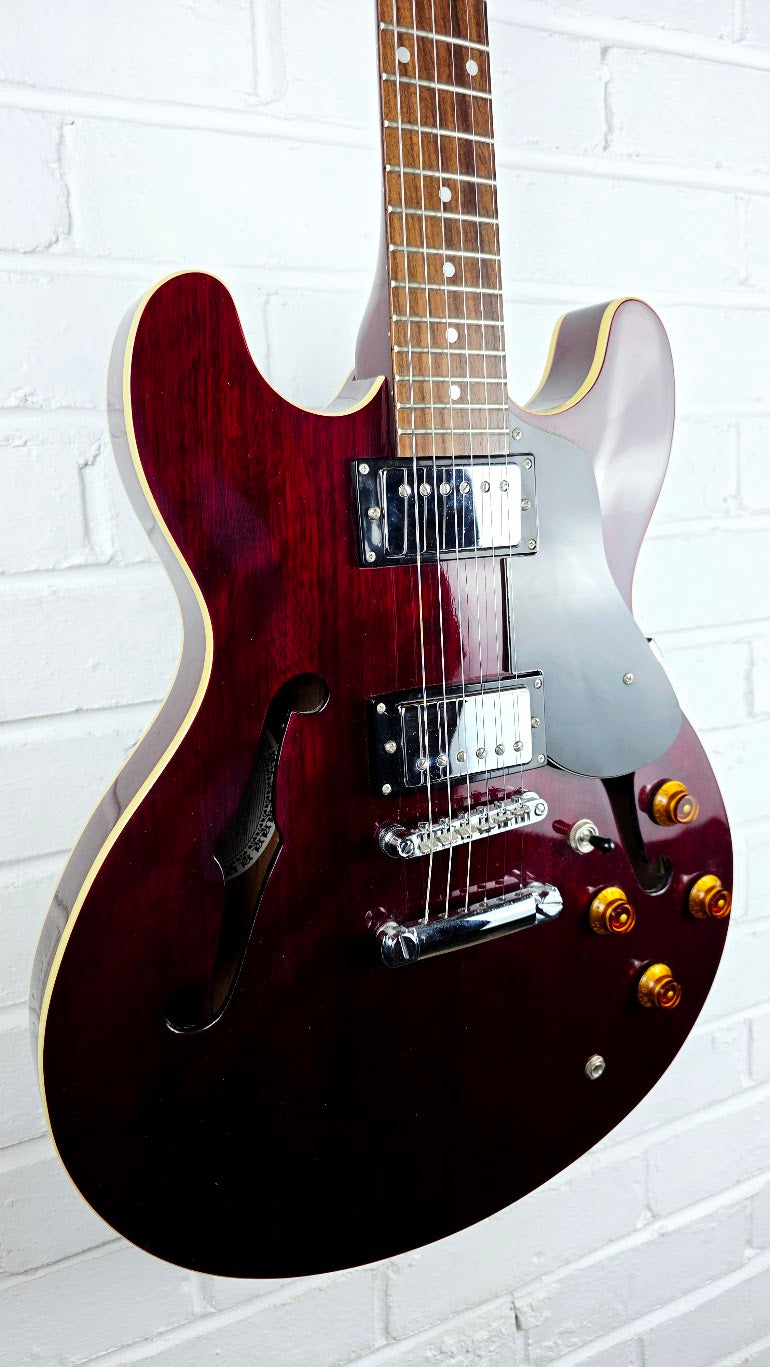 ARIA PRO II TA-40 SEMI HOLLOW ELECTRIC GUITAR WINE RED KOREAN
