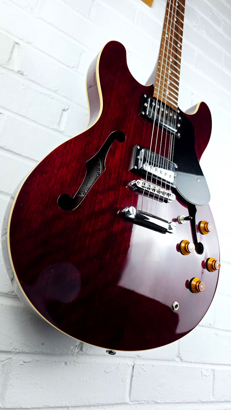 ARIA PRO II TA-40 SEMI HOLLOW ELECTRIC GUITAR WINE RED KOREAN