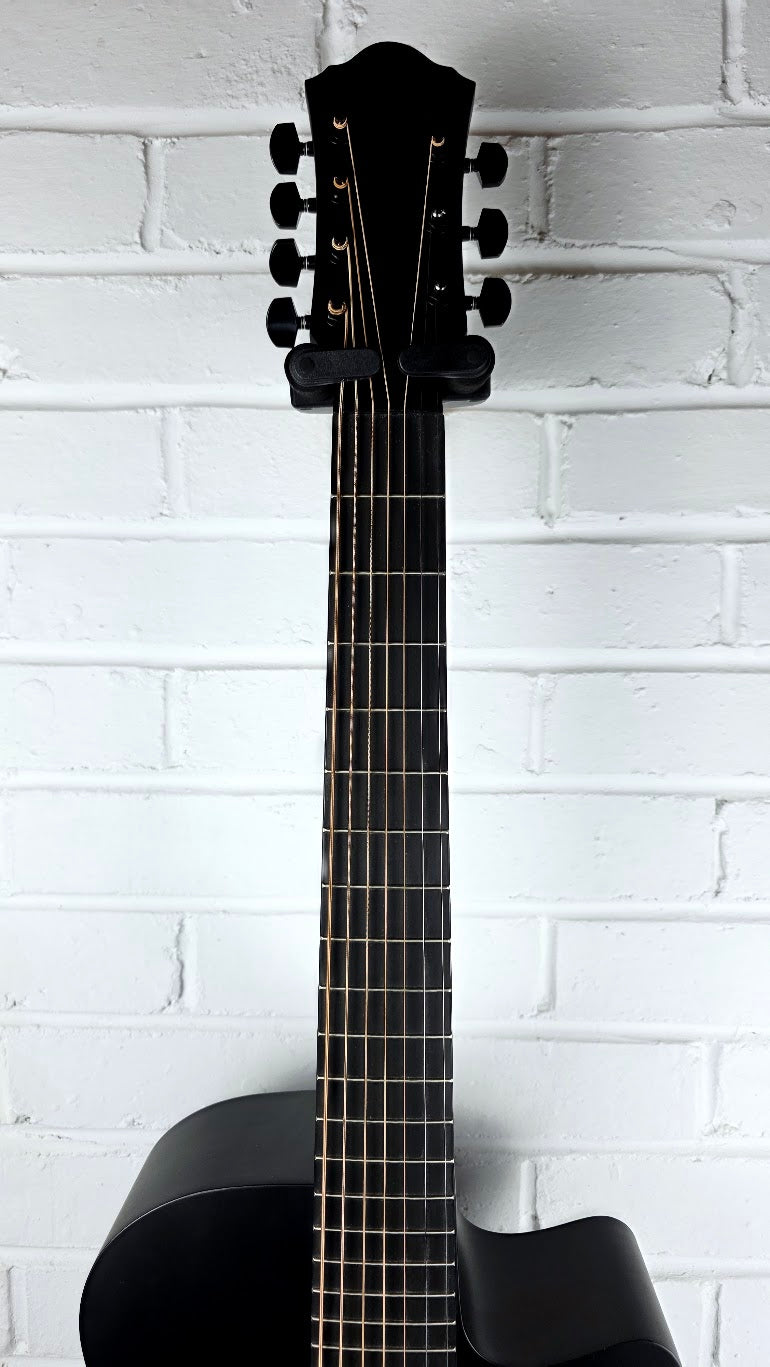 IBANEZ AEG271-BOT 7 STRING ELECTRO ACOUSTIC GUITAR MATTE BLACK