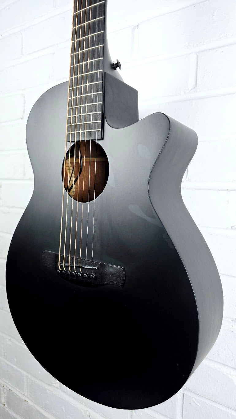 IBANEZ AEG271-BOT 7 STRING ELECTRO ACOUSTIC GUITAR MATTE BLACK