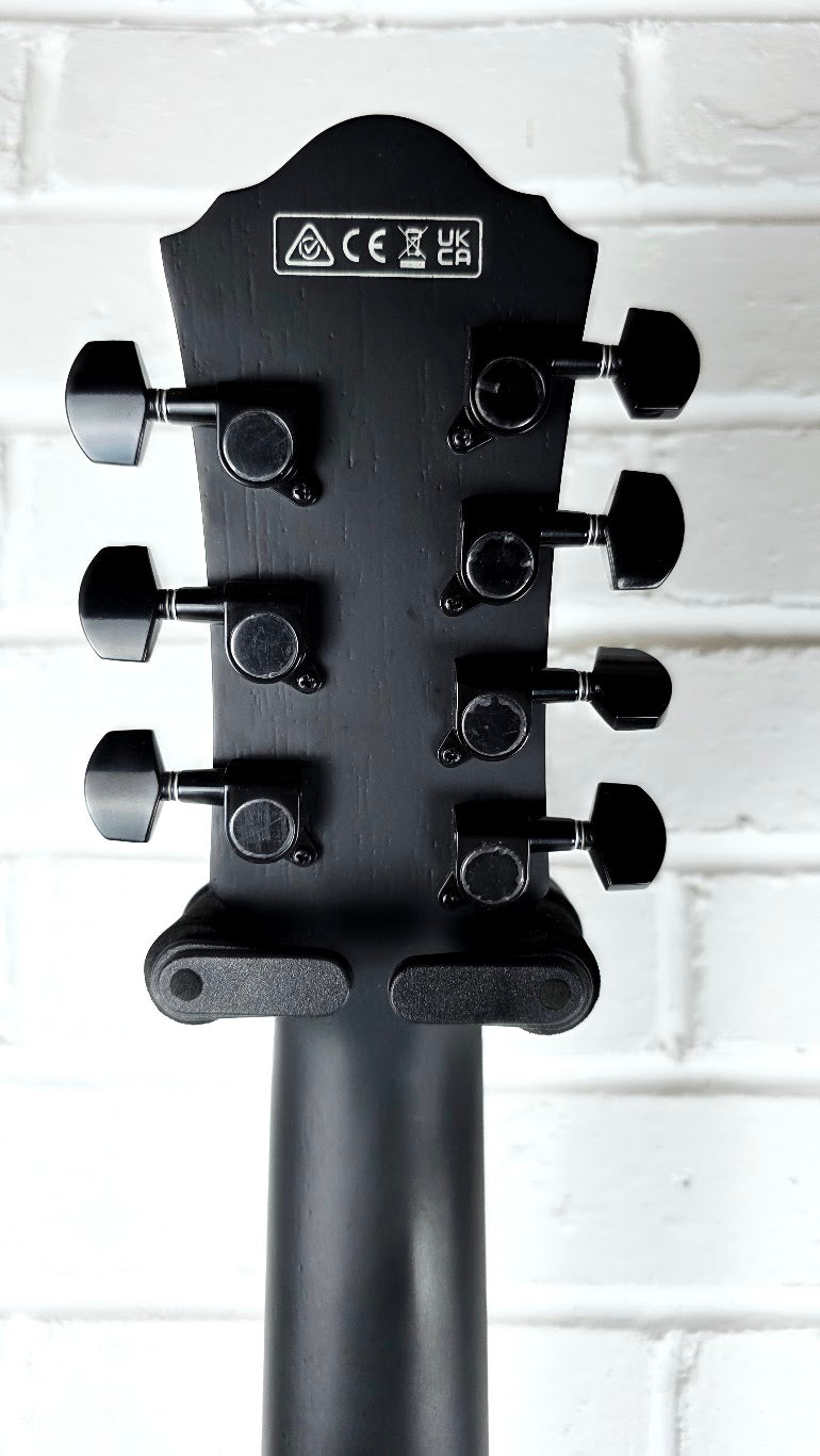 IBANEZ AEG271-BOT 7 STRING ELECTRO ACOUSTIC GUITAR MATTE BLACK