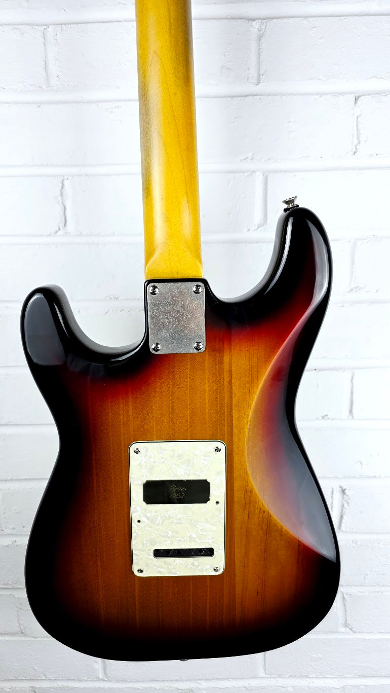 VINTAGE THOMAS BLUG SIGNATURE SERIES ELECTRIC GUITAR HYBRID SUNBURST