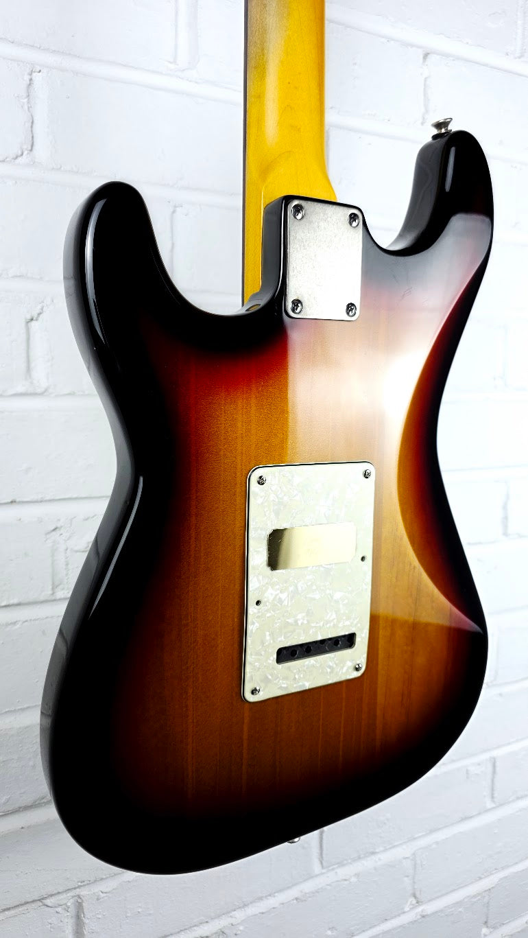 VINTAGE THOMAS BLUG SIGNATURE SERIES ELECTRIC GUITAR HYBRID SUNBURST