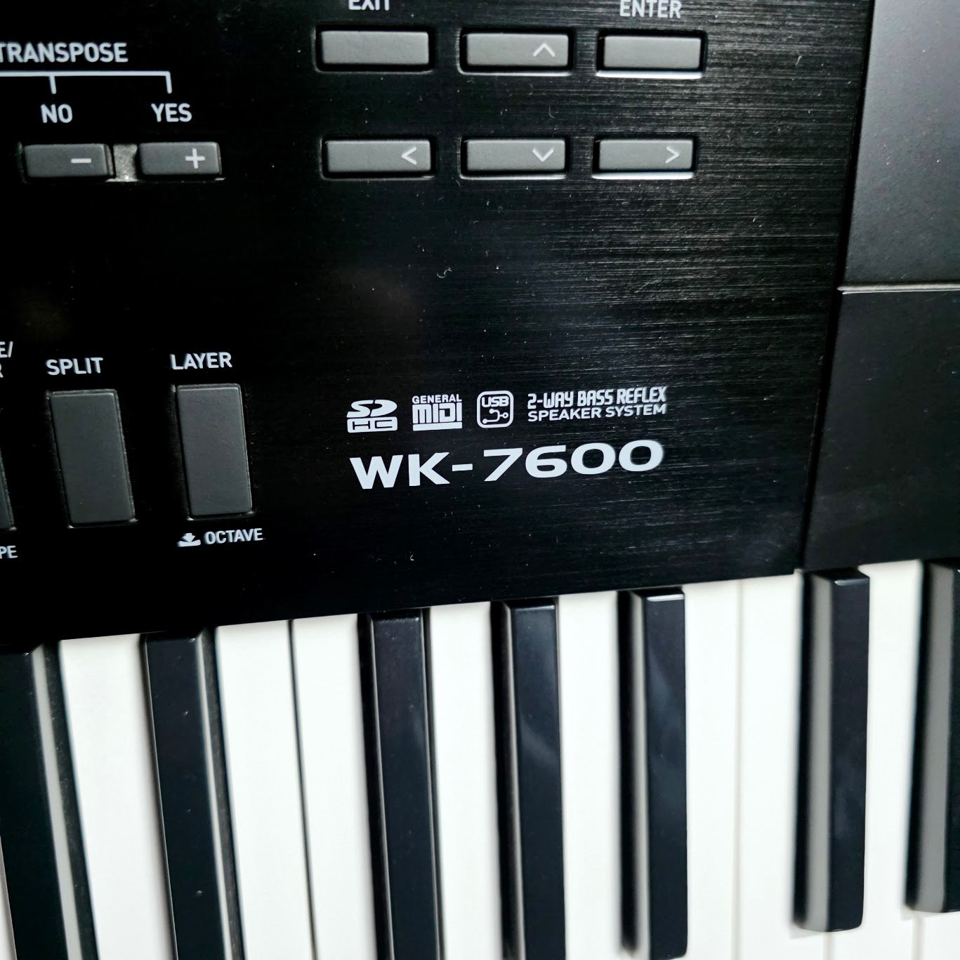 CASIO WK7600 KEYBOARD 76 KEY TOUCH SENSITIVE WORKSTATION