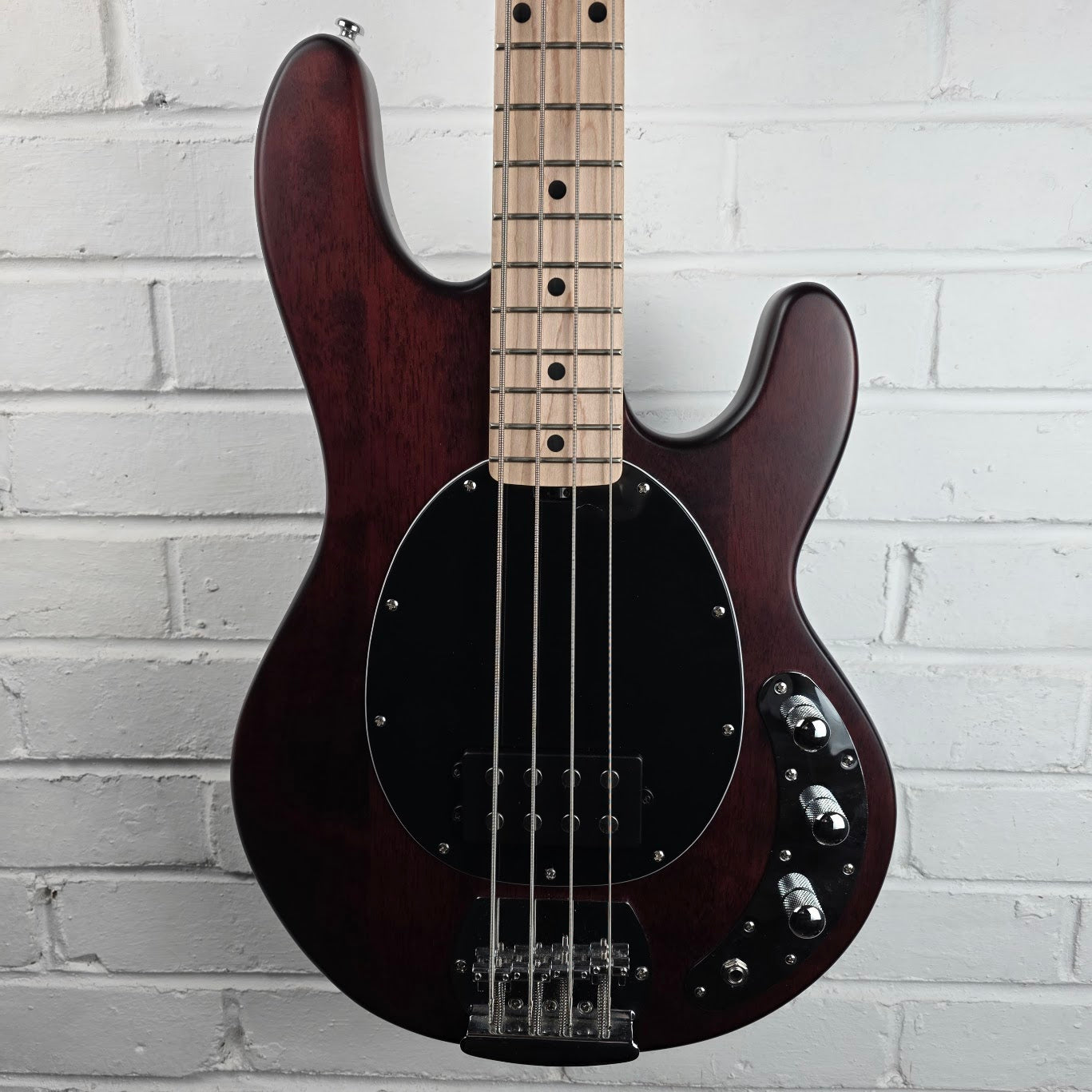 STERLING BY MUSIC MAN STINGRAY SUB SERIES 4 STRING BASS TRANSLUCENT RED