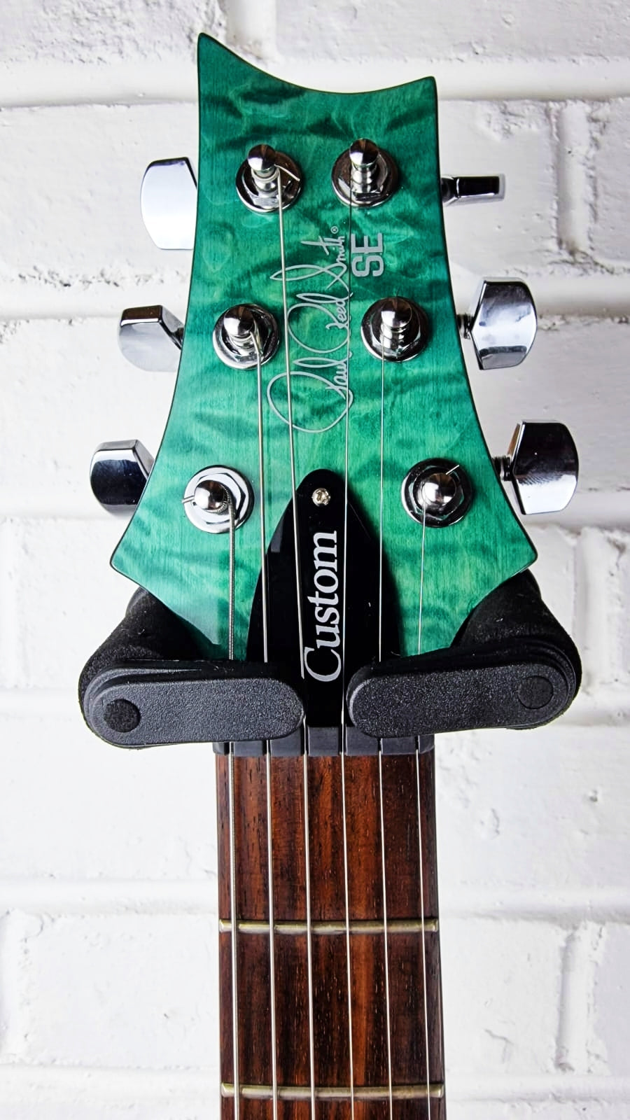 PRS SE 24 CUSTOM TURQUOISE QUILT ELECTRIC GUITAR