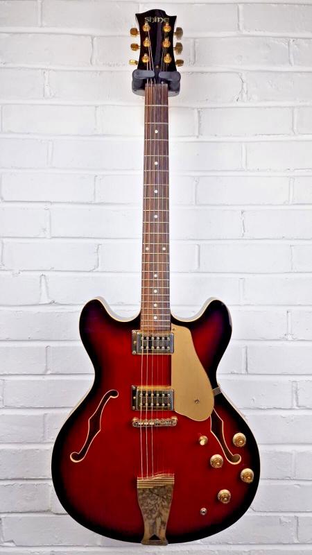 SHINE 335 CHERRY SUNBURST ELECTRIC GUITAR