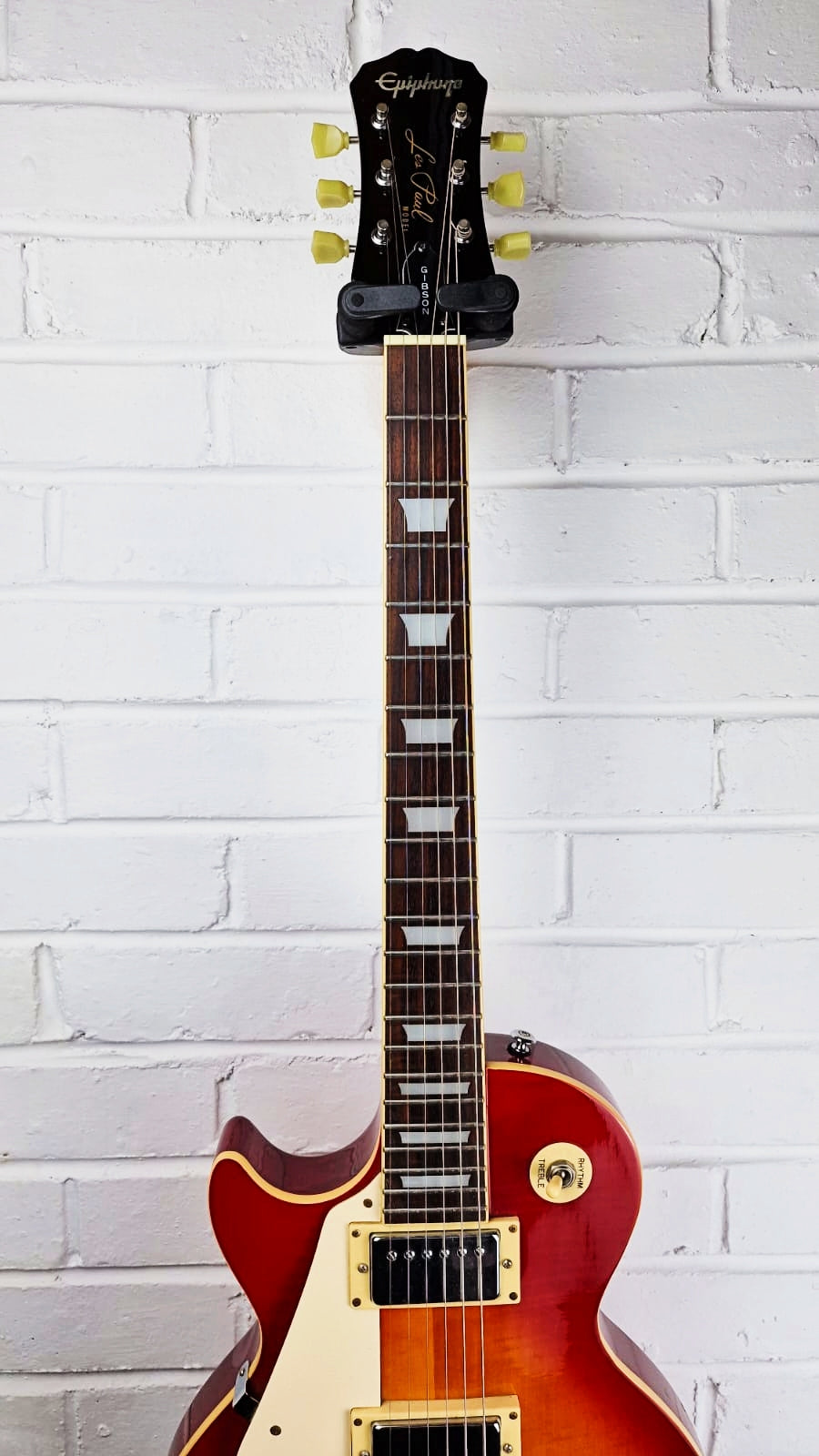 EPIPHONE LES PAUL STANDARD CHERRY SUNBURST LEFT HANDED 1996 ELECTRIC GUITAR