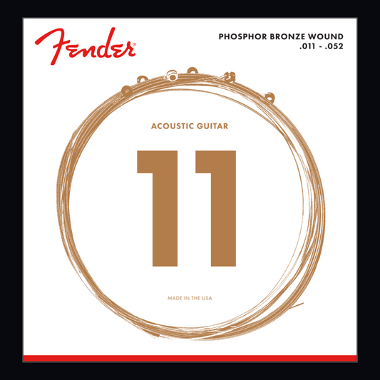 FENDER PHOSPHOR BRONZE ACOUSTIC GUITAR STRINGS (11–52)