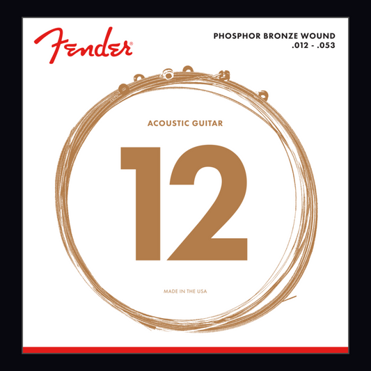 FENDER  PHOSPHOR BRONZE ACOUSTIC GUITAR STRINGS (12–53)