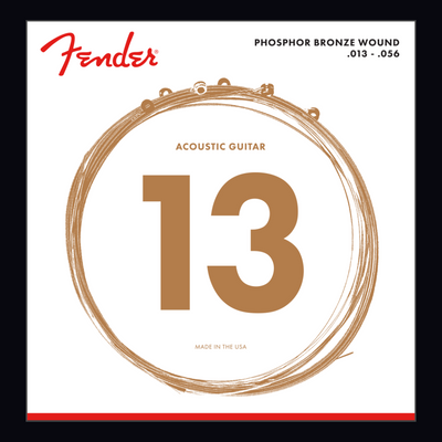 FENDER PHOSPHOR BRONZE ACOUSTIC GUITAR STRINGS (13–56)