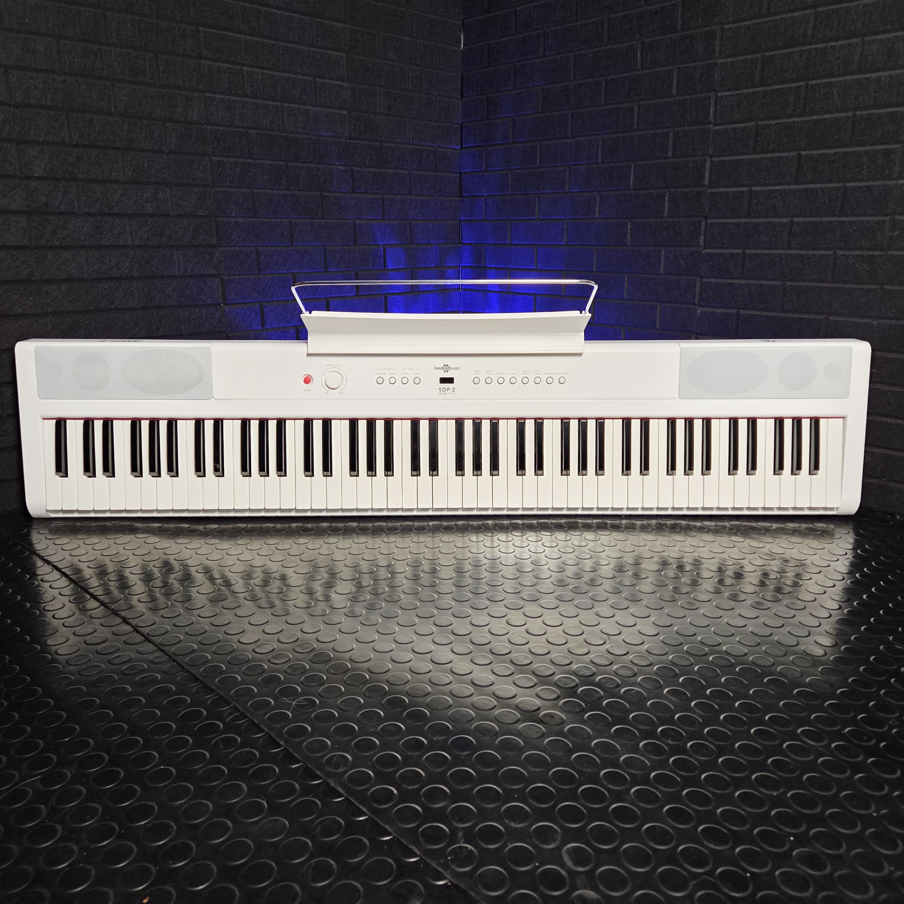 GEAR4MUSIC SDP-2 STAGE PIANO WHITE 88 KEY TOUCH SENSTIVE