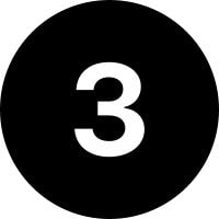 Graphic of the number 3