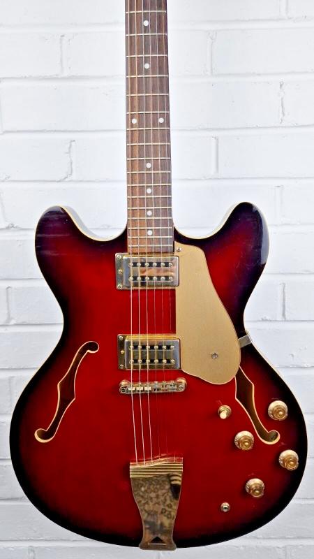 SHINE 335 CHERRY SUNBURST ELECTRIC GUITAR