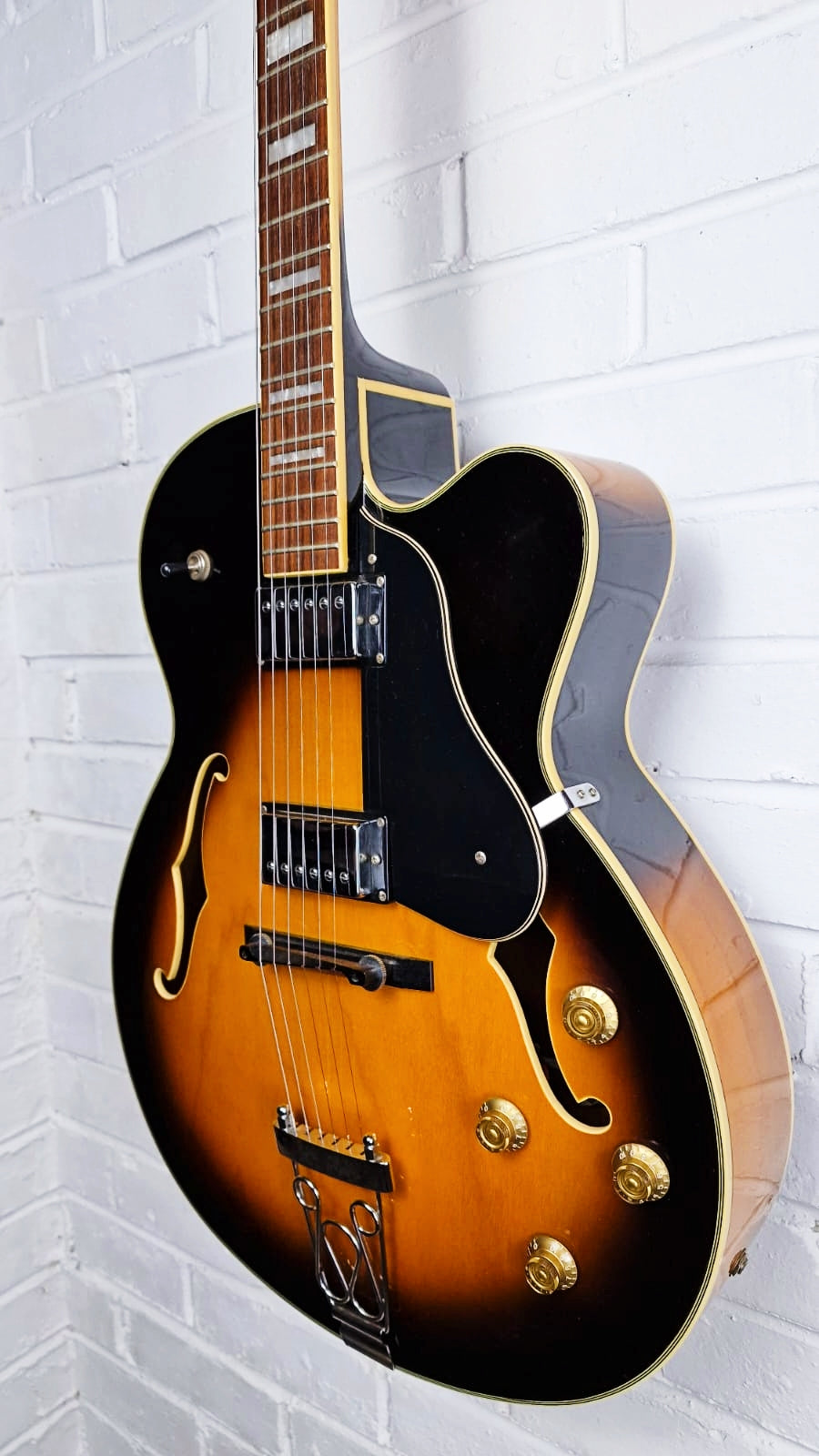 ARIA FA65 HOLLOW BODY SUNBURST JAZZ ELECTRIC GUITAR