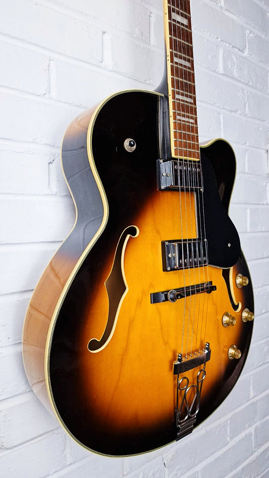 ARIA FA65 HOLLOW BODY SUNBURST JAZZ ELECTRIC GUITAR