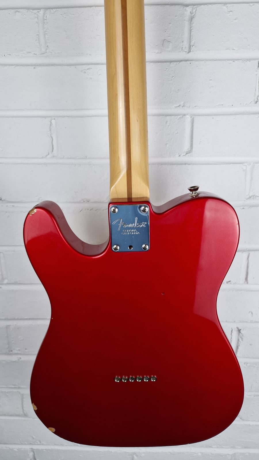 FENDER USA AMERICAN TELECASTER 2004 CHROME RED ELECTRIC GUITAR