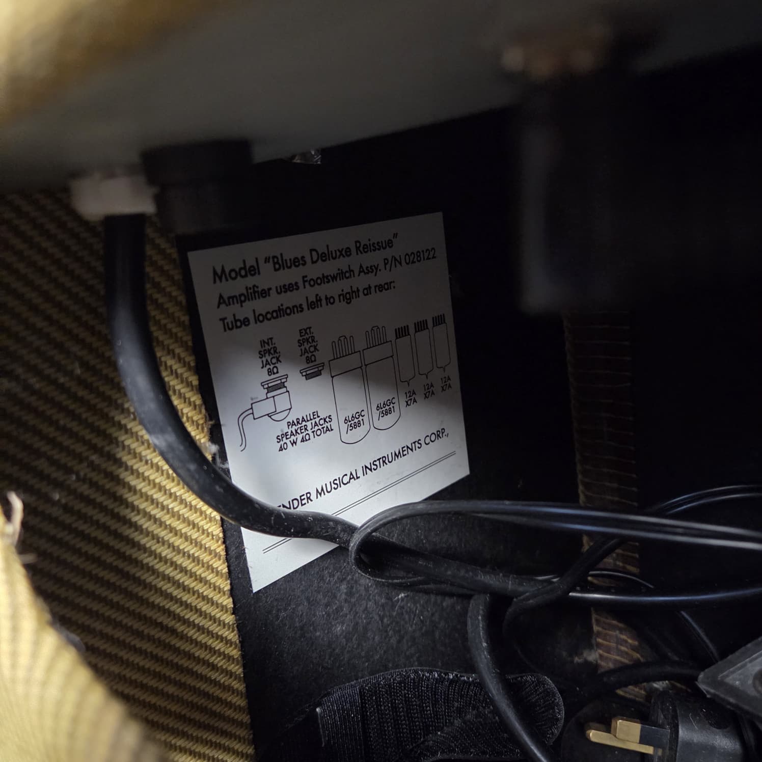 FENDER BLUES DELUXE REISSUE TWEED COMBO VALVE AMP WITH JENSEN SPEAKER