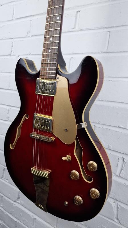 SHINE 335 CHERRY SUNBURST ELECTRIC GUITAR