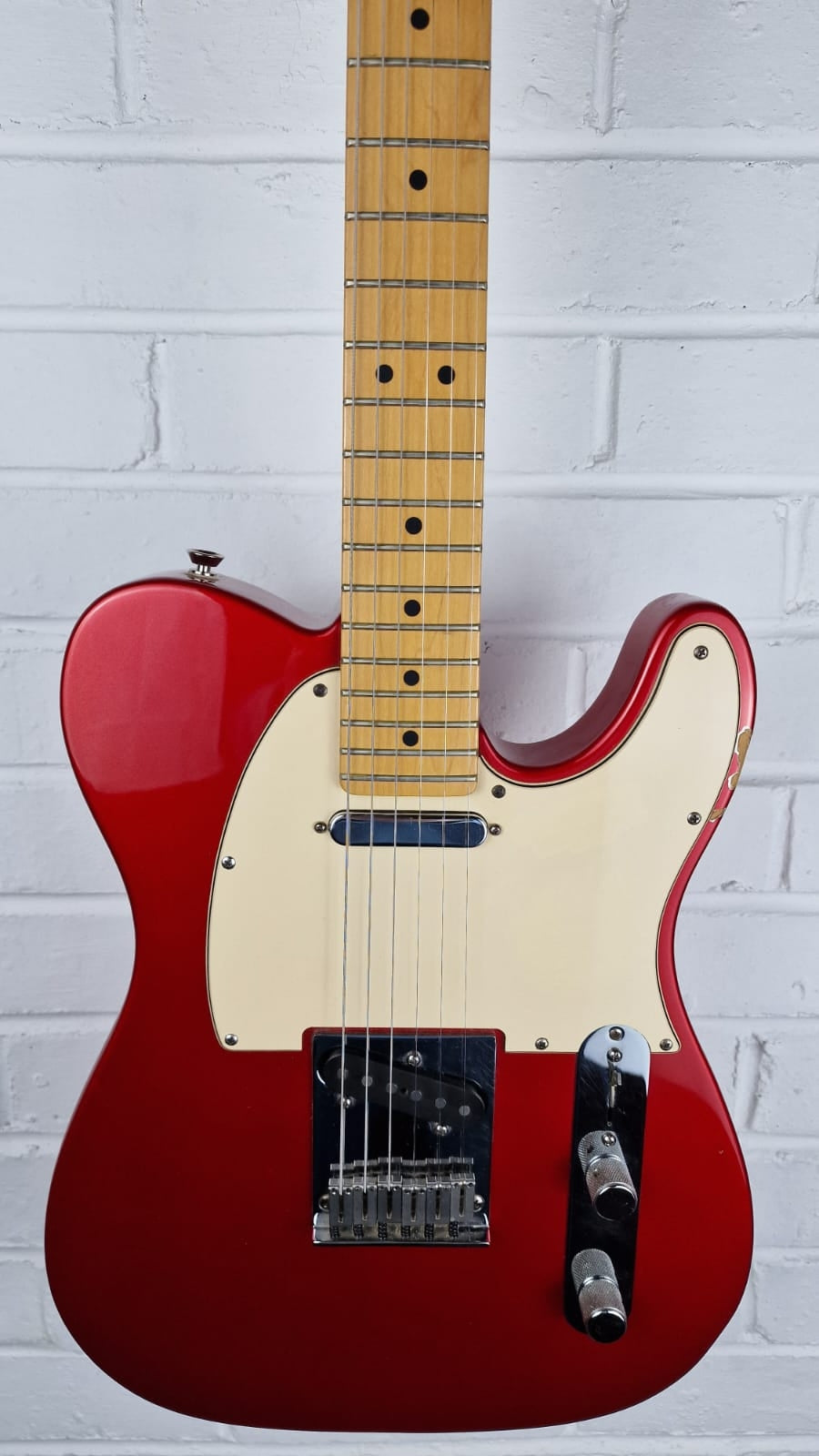 FENDER USA AMERICAN TELECASTER 2004 CHROME RED ELECTRIC GUITAR