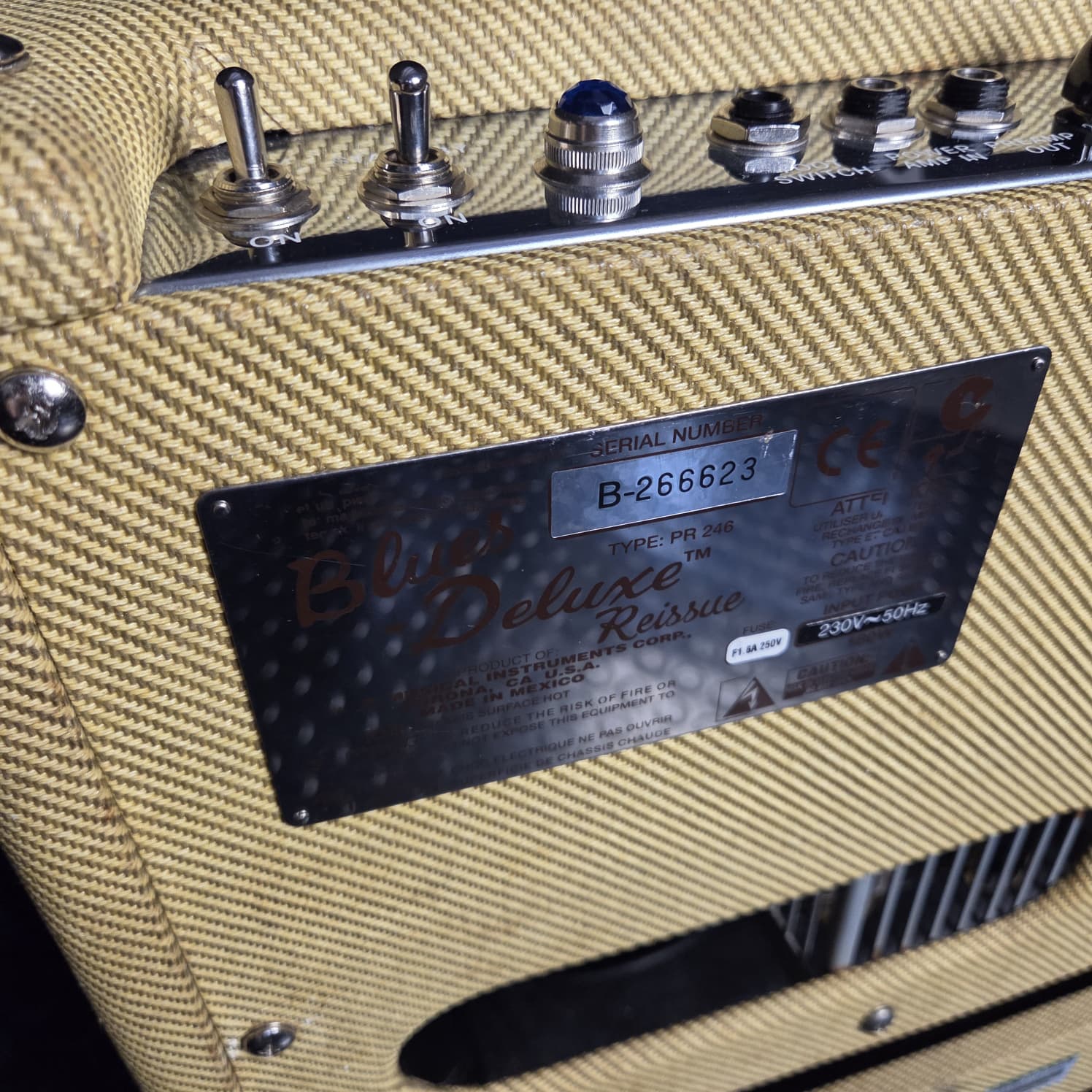 FENDER BLUES DELUXE REISSUE TWEED COMBO VALVE AMP WITH JENSEN SPEAKER