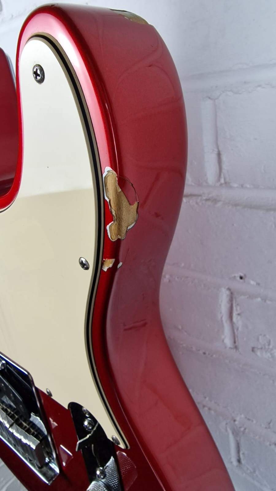 FENDER USA AMERICAN TELECASTER 2004 CHROME RED ELECTRIC GUITAR