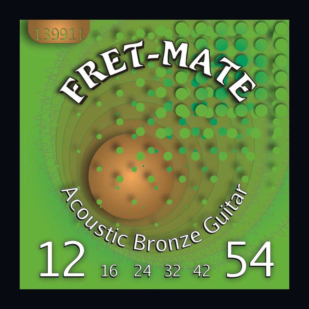 FRETMATE BRONZE ACOUSTIC GUITAR STRINGS MEDIUM LIGHT 12-54