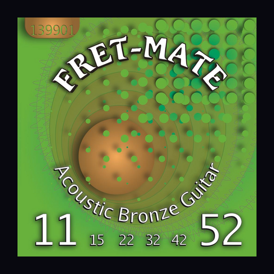 FRETMATE BRONZE ACOUSTIC GUITAR STRINGS LIGHT 11-52