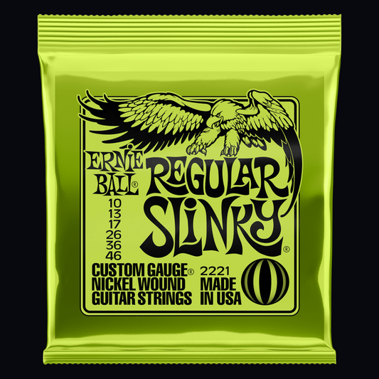 ERNIE BALL REGULAR SLINKY ELECTRIC GUITAR STRINGS (10-46)