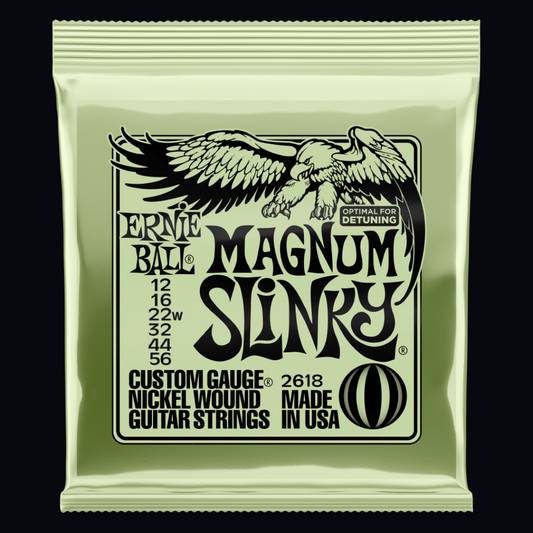 ERNIE BALL MAGNUM SLINKY ELECTRIC GUITAR STRINGS (12-56)