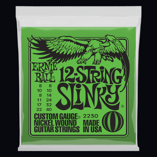 ERNIE BALL 12-STRING SLINKY ELECTRIC GUITAR STRINGS (8-40)