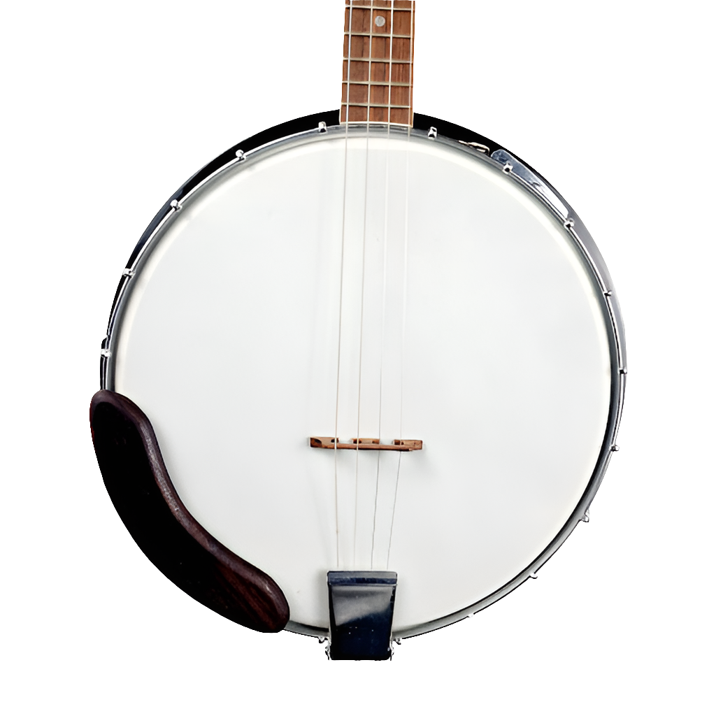 J WALKER JAPANESE 4 STRING RESONATOR BANJO + VIKING CASE