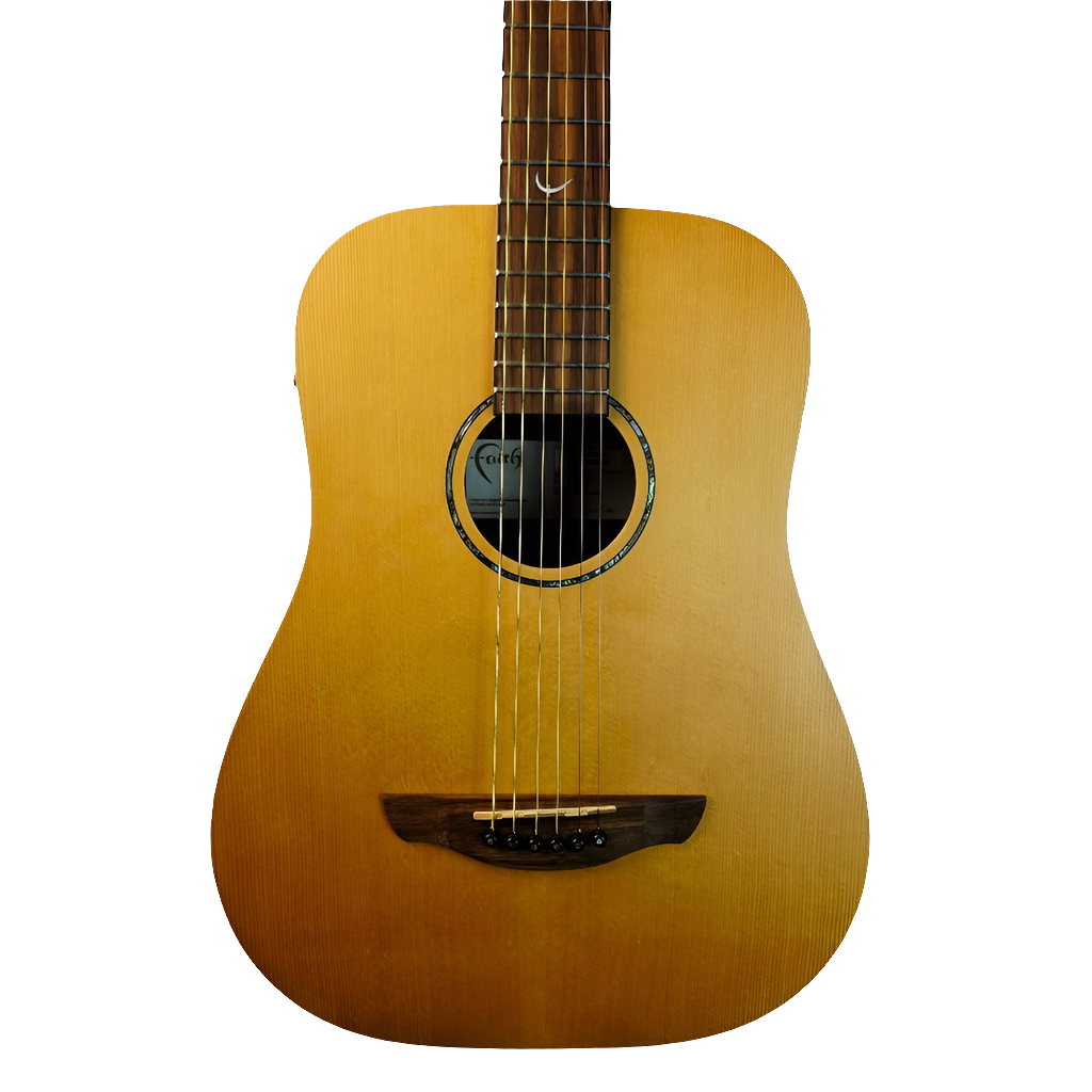 FAITH FDS MINI SATURN NOMAD ELECTRO ACOUSTIC TRAVEL GUITAR AND CASE