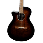 IBANEZ AEG70L TIH LEFT HANDED TIGER BURST HIGH GLOSS ELECTRO ACOUSTIC GUITAR