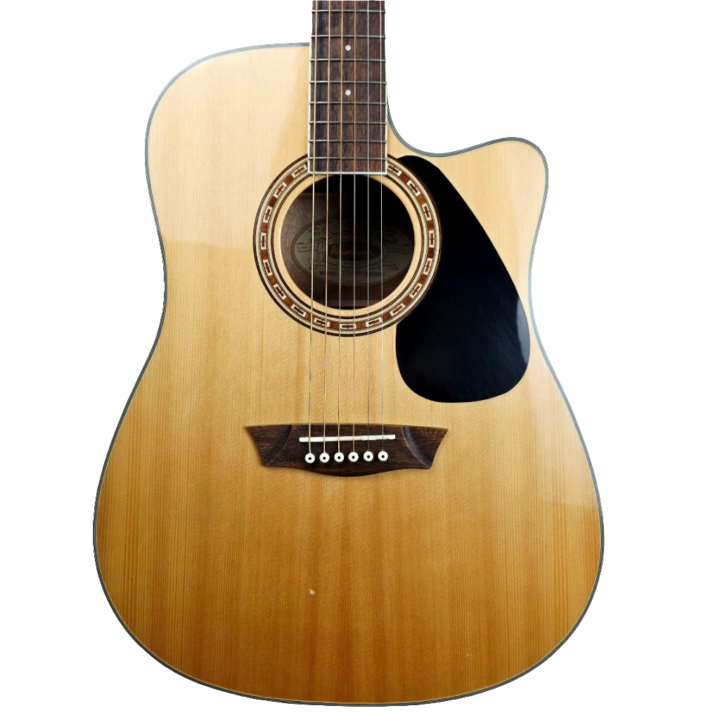 WASHBURN WD7SCE-O NATURAL ELECTRO ACOUSTIC GUITAR