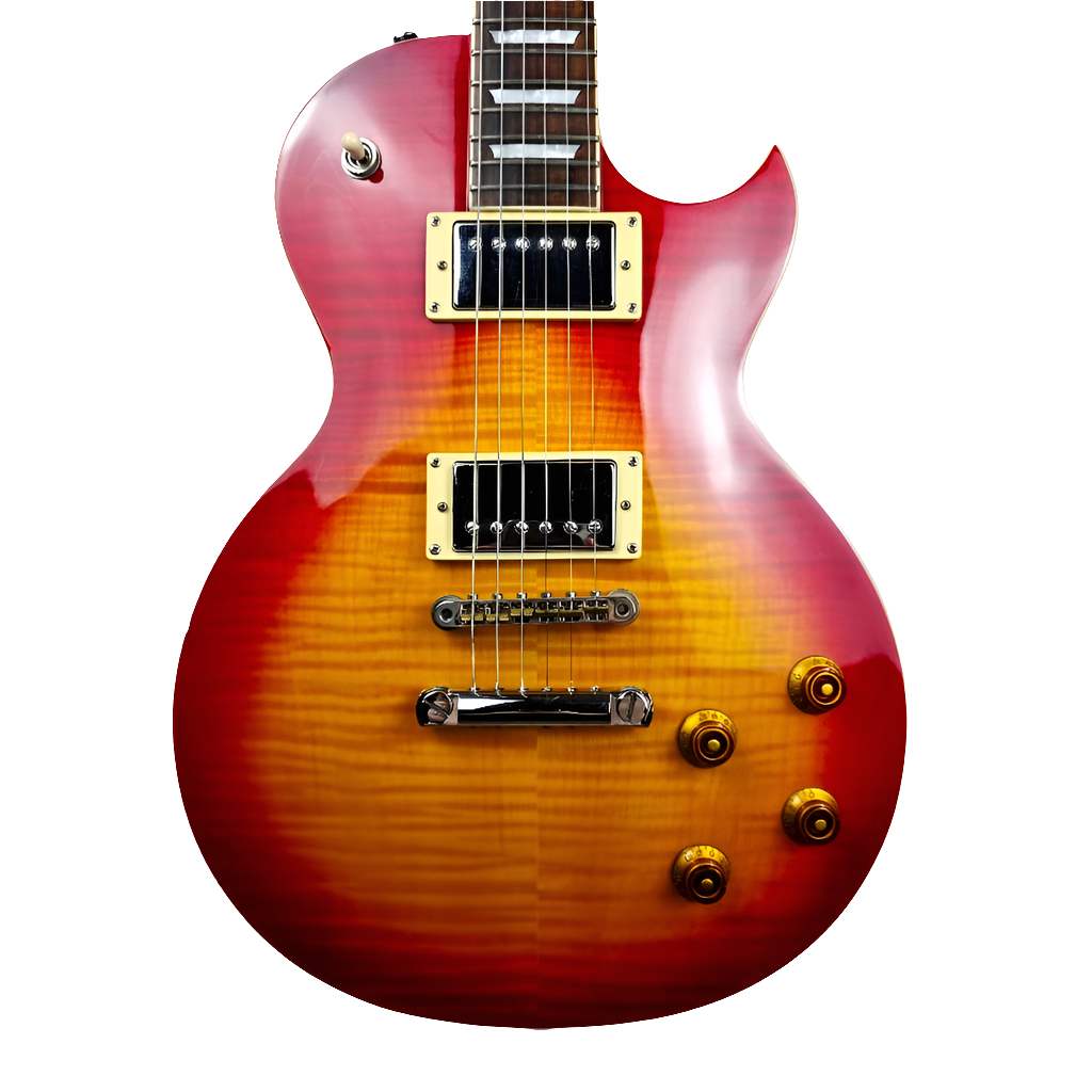 RALLY LES PAUL CHERRY SUNBURST ELECTRIC GUITAR