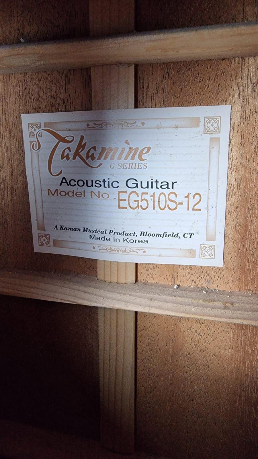 TAKAMINE EG510-S12 ELECTRO ACOUSTIC 12 STRING GUITAR