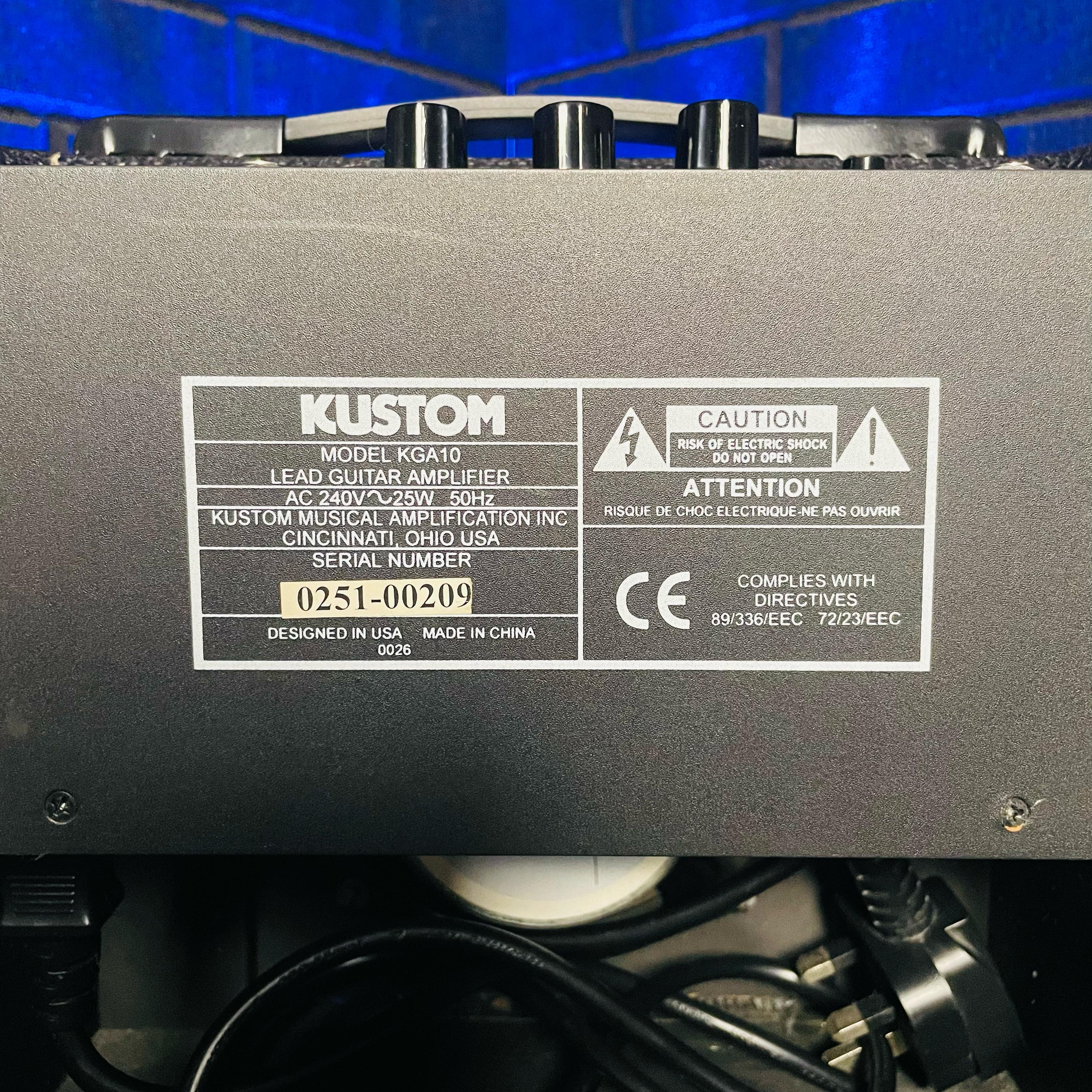 KUSTOM KGA10 10 WATT GUITAR AMPLIFIER