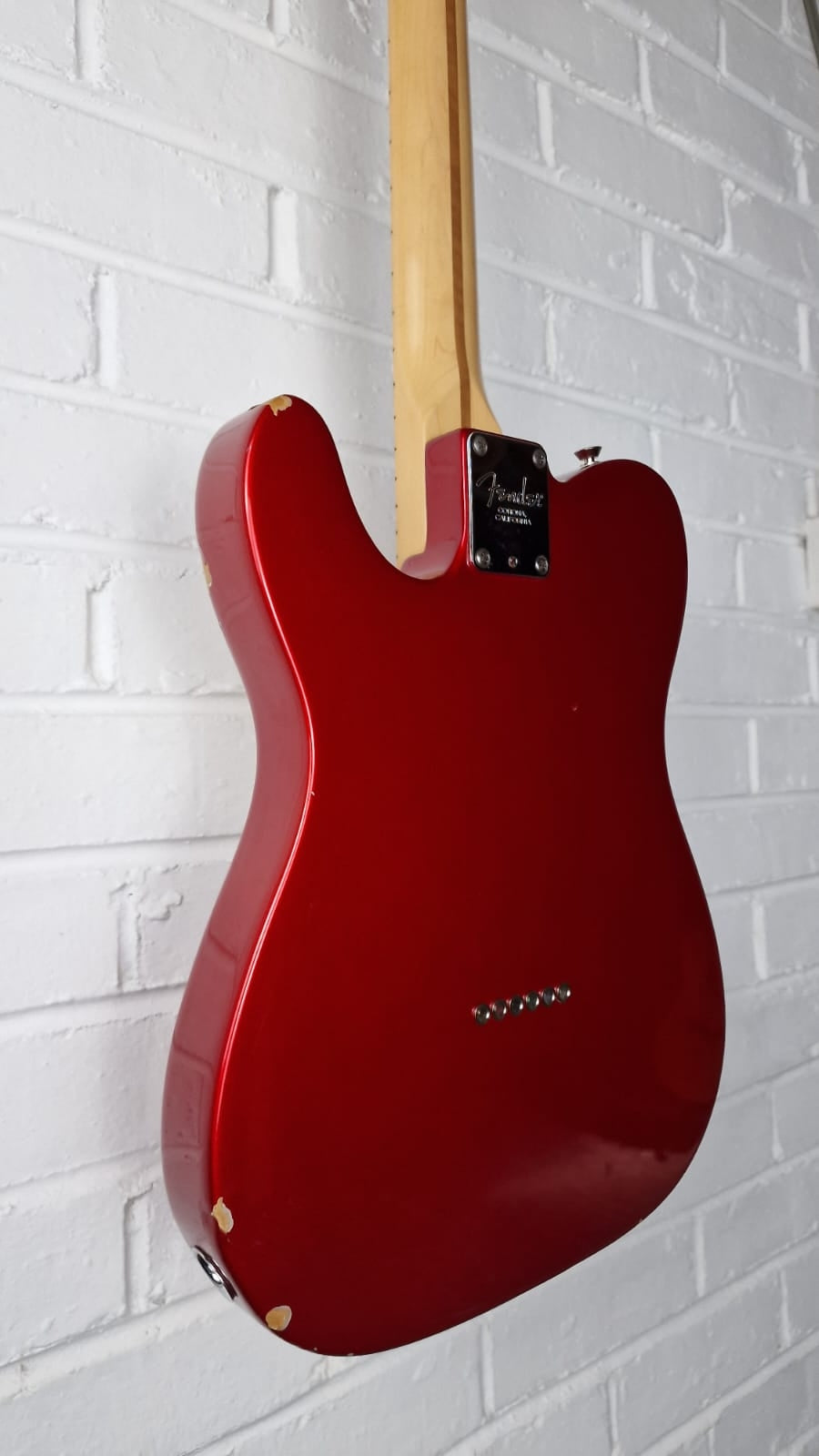FENDER USA AMERICAN TELECASTER 2004 CHROME RED ELECTRIC GUITAR