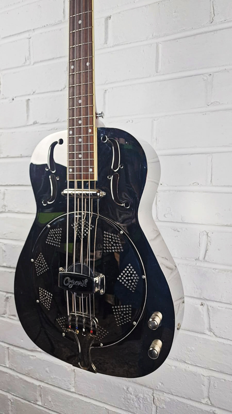 OZARK 3516 ELECTRO ACOUSTIC RESONATOR BASS GUITAR